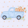 Pumpkin Patch Fun Embroidered Receiving Blanket - Light Blue - Magnolia BabyReceiving Blanket