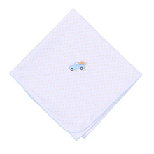  Pumpkin Patch Fun Embroidered Receiving Blanket - Light Blue - Magnolia BabyReceiving Blanket