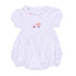 Pumpkin Patch Fun Embroidered Ruffle Short Sleeve Bubble - Pink - Magnolia BabyBubble
