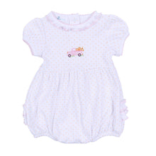  Pumpkin Patch Fun Embroidered Ruffle Short Sleeve Bubble - Pink - Magnolia BabyBubble