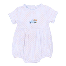  Pumpkin Patch Fun Embroidered Short Sleeve Bubble - Light Blue - Magnolia BabyBubble