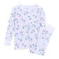 Pumpkin Patch Fun Long Pajamas - Light Blue - Magnolia BabyLong Pajamas