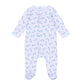 Pumpkin Patch Fun Print Footie - Light Blue - Magnolia BabyFootie