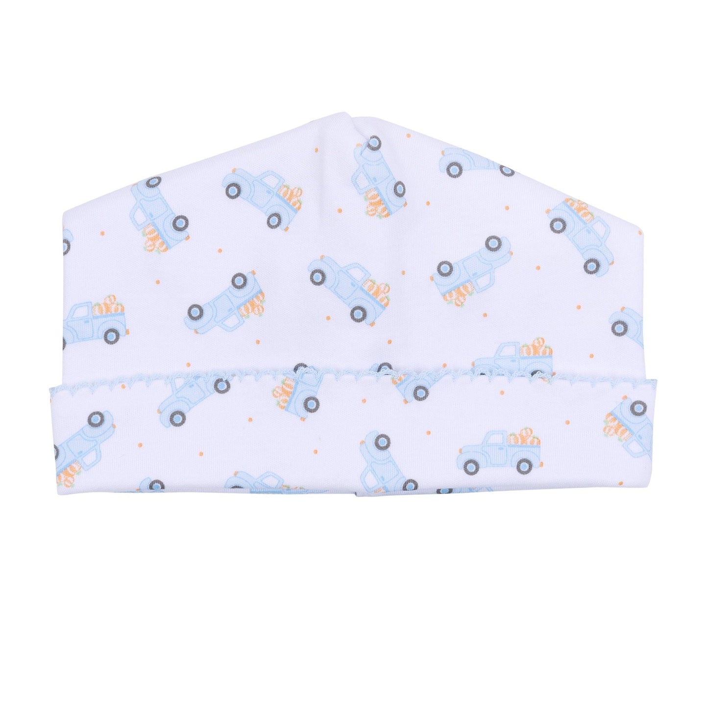 Pumpkin Patch Fun Print Hat - Light Blue - Magnolia BabyHat