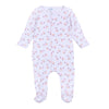Pumpkin Patch Fun Print Ruffle Footie - Pink - Magnolia BabyFootie