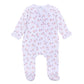 Pumpkin Patch Fun Print Ruffle Zip Footie - Pink - Magnolia BabyFootie