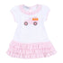 Pumpkin Picking Applique Pink Ruffle Short Sleeve Dress Set - Magnolia BabyDress