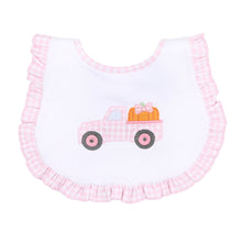  Pumpkin Picking Ruffle Bib - Pink - Magnolia BabyBib