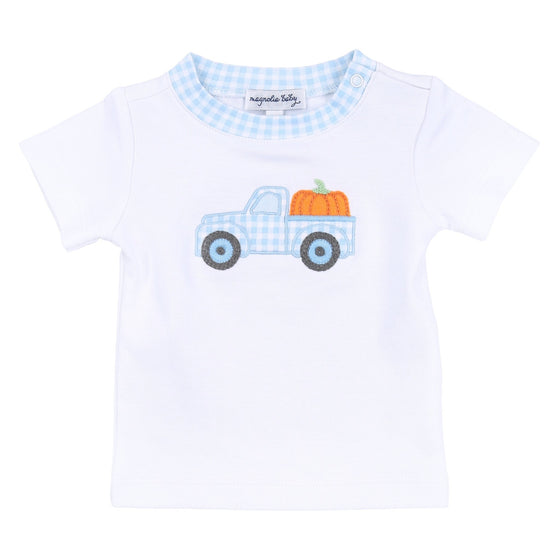 Pumpkin Picking S/S T - Shirt - Blue - Magnolia BabyT - Shirt