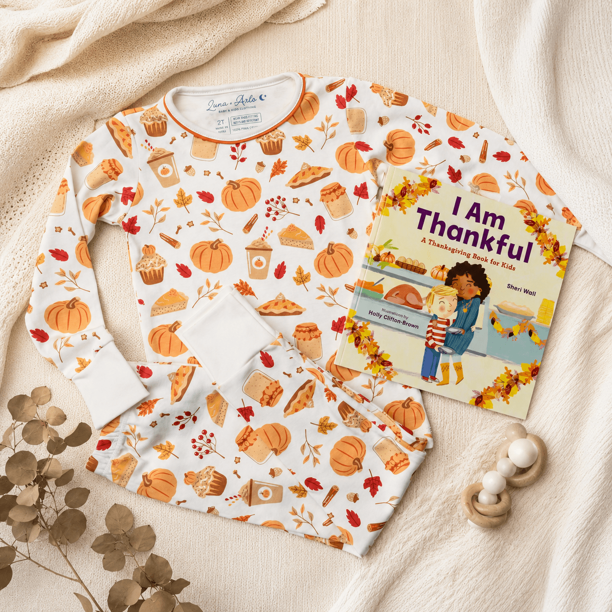 Magnolia Baby_Pumpkin Spice Pajamas Gift Set_1