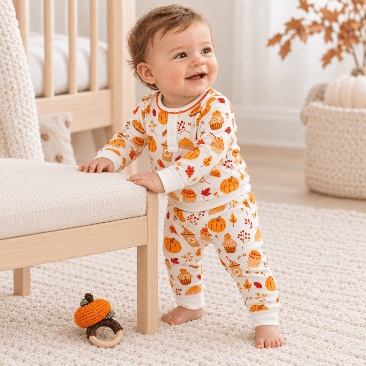 Luna and Arlo_Pumpkin Spice Pant Set_2
