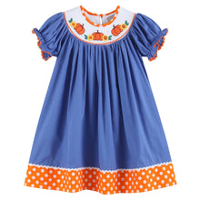  Pumpkin Sunflower Bishop Smock Dress - Magnolia BabyDress