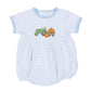 Magnolia Baby_Pumpkin Tractor Applique Bubble - Light Blue_2
