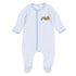 Magnolia Baby_Pumpkin Tractor Applique Footie - Light Blue_1