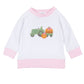 Magnolia Baby_Pumpkin Tractor Applique Pullover Sweatshirt - Pink_2