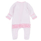 Magnolia Baby_Pumpkin Tractor Applique Ruffle Zip Footie - Pink_3
