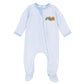 Magnolia Baby_Pumpkin Tractor Applique Zip Footie - Light Blue_1