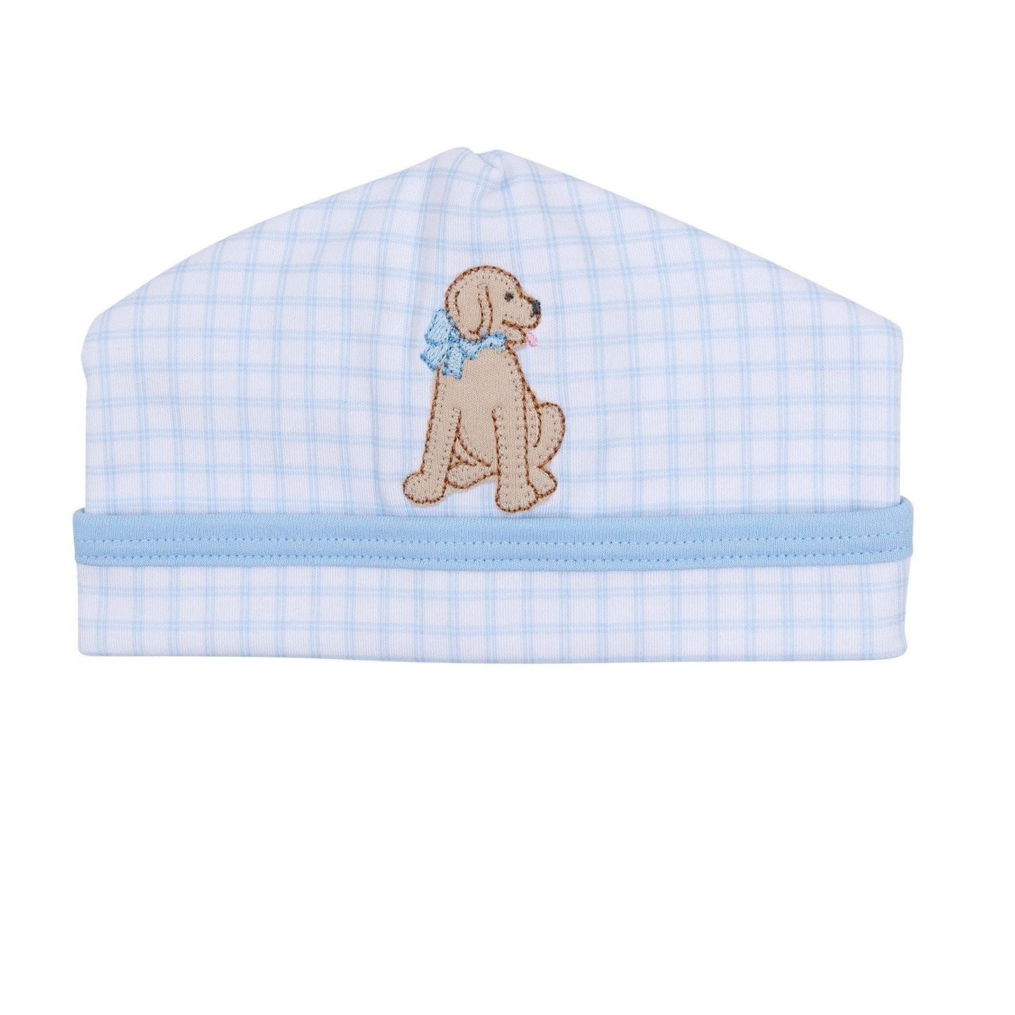 Puppy Playtime Applique Hat - Light Blue - Magnolia BabyHat
