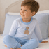 Puppy Playtime Applique Long Pajamas - Light Blue - Magnolia BabyLong Pajamas