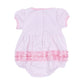 Puppy Playtime Applique Ruffle Bubble - Pink - Magnolia BabyBubble