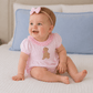 Puppy Playtime Applique Ruffle Bubble - Pink - Magnolia BabyBubble