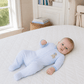Puppy Playtime Applique Zip Footie - Light Blue - Magnolia BabyFootie