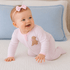 Puppy Playtime Applique Zip Footie - Pink - Magnolia BabyFootie