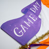Purple & Orange Game Day Football Pennant - Magnolia BabyParty Supplies