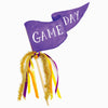 Purple & Orange Game Day Football Pennant - Magnolia BabyParty Supplies