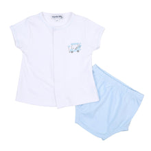  Putting Around Blue Embroidered Diaper Cover Set - Magnolia BabyDiaper Cover