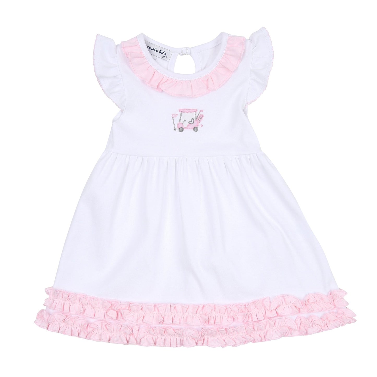 Putting Around Embroidered Dress - Pink - Magnolia BabyDress