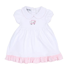  Putting Around Pink Embroidered Collared Toddler Dress - Magnolia BabyDress