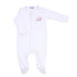 Putting Around Pink Embroidered Footie - Magnolia BabyFootie