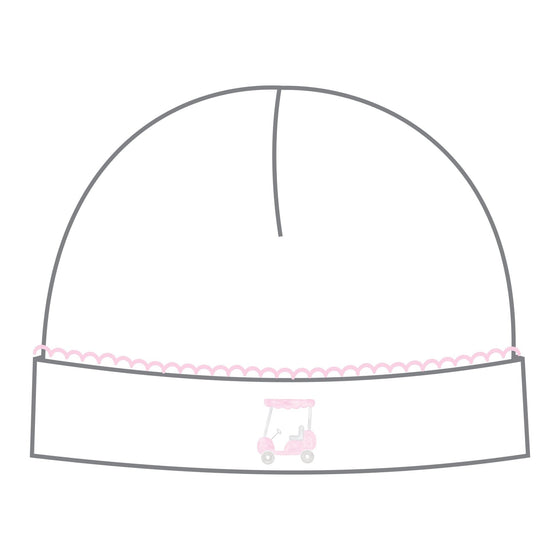 Putting Around Pink Embroidered Hat - Magnolia BabyHat