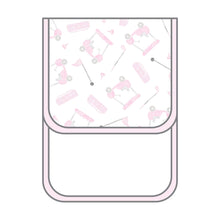  Putting Around Pink Print Burp Cloth - Magnolia BabyBurp Cloth
