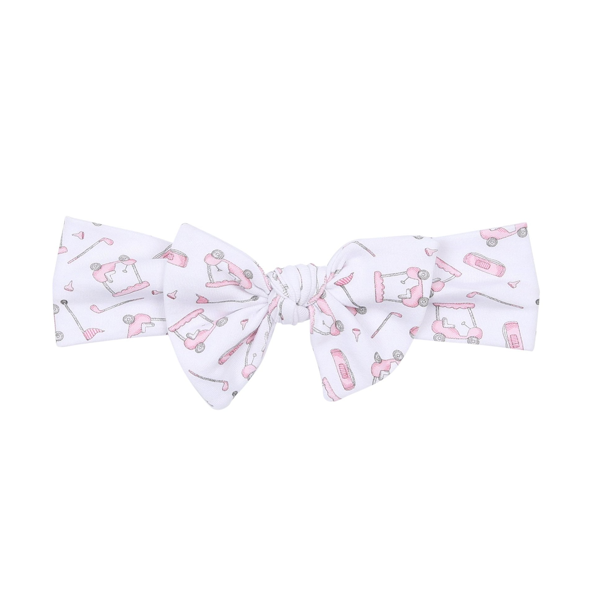 Putting Around Pink Print Headband - Magnolia BabyHeadband