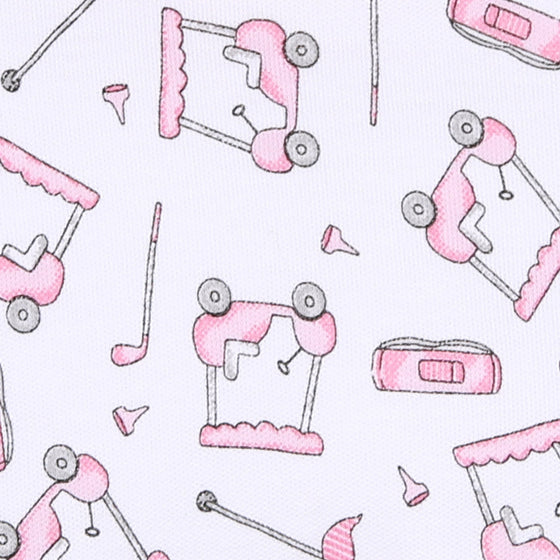 Putting Around Pink Print Swaddle Blanket - Magnolia BabySwaddle Blanket