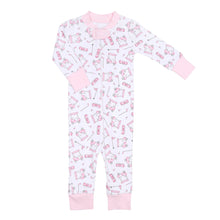  Putting Around Pink Zip Pajamas - Magnolia BabyZipper Pajamas