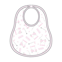  Putting Around Print Bib - Pink - Magnolia BabyBib