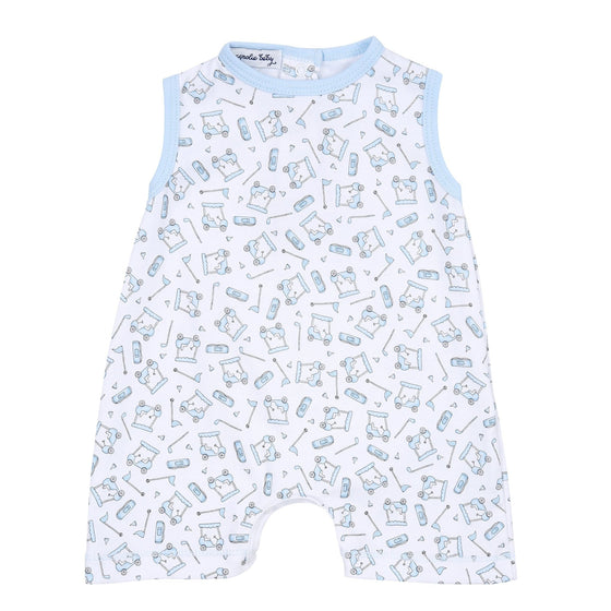 Putting Around Print Playsuit - Blue - Magnolia BabyShort Playsuit