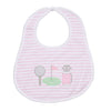 Putting Green Applique Bib - Pink - Magnolia BabyBib