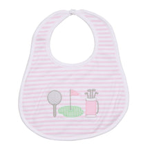  Putting Green Applique Bib - Pink - Magnolia BabyBib