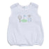Putting Green Applique Bubble - Light Blue - Magnolia BabyBubble