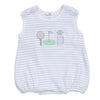 Putting Green Applique Bubble - Light Blue - Magnolia BabyBubble