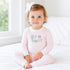 Putting Green Applique Long Pajamas - Pink - Magnolia BabyLong Pajamas