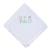 Putting Green Applique Receiving Blanket - Light Blue - Magnolia BabyReceiving Blanket