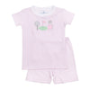 Putting Green Applique Short Pajamas - Pink - Magnolia BabyShort Pajamas