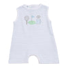 Putting Green Applique Short Playsuit - Light Blue - Magnolia BabyShort Playsuit