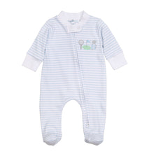  Putting Green Applique Zip Footie - Light Blue - Magnolia BabyFootie