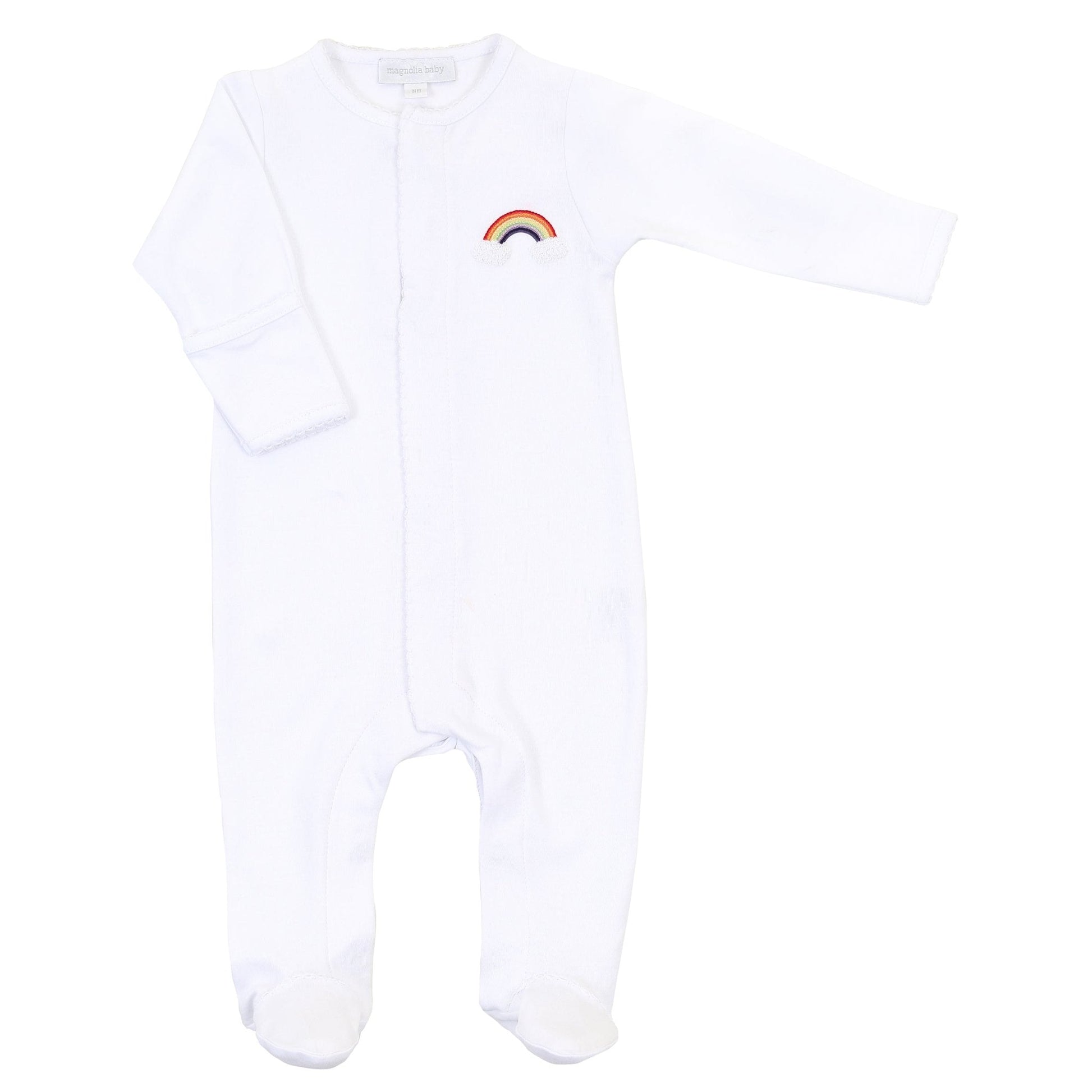 Rainbow Baby Hand - Embroidered Footie Take Me Home Set - Magnolia BabyFootie Gift Set